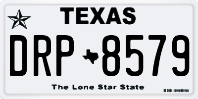 TX license plate DRP8579