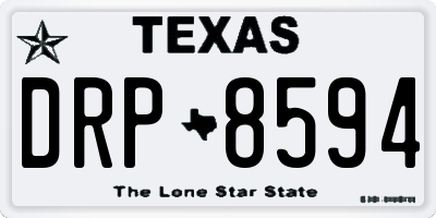 TX license plate DRP8594