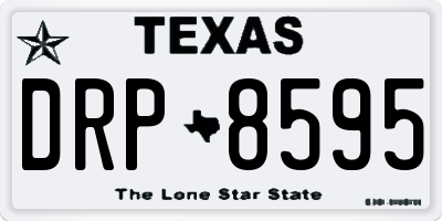 TX license plate DRP8595