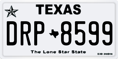 TX license plate DRP8599