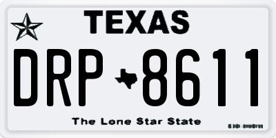 TX license plate DRP8611