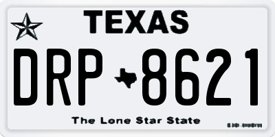 TX license plate DRP8621