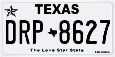 TX license plate DRP8627