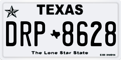 TX license plate DRP8628