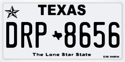 TX license plate DRP8656