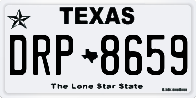 TX license plate DRP8659