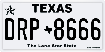 TX license plate DRP8666