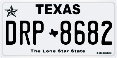 TX license plate DRP8682