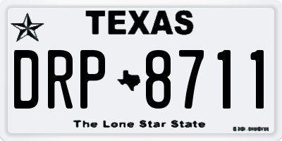 TX license plate DRP8711