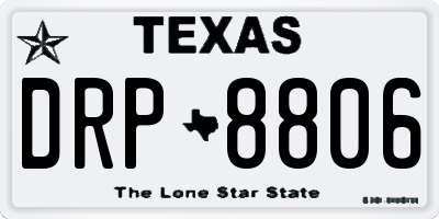 TX license plate DRP8806