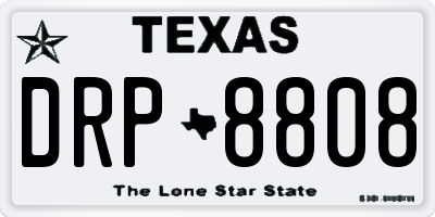 TX license plate DRP8808