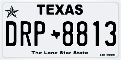 TX license plate DRP8813