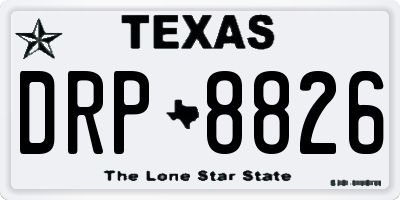 TX license plate DRP8826