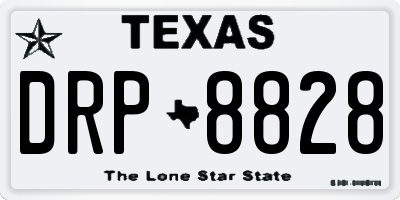 TX license plate DRP8828