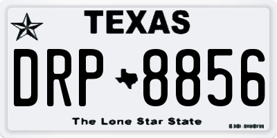 TX license plate DRP8856