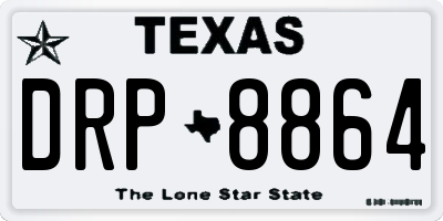 TX license plate DRP8864
