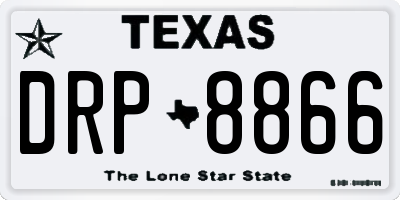 TX license plate DRP8866