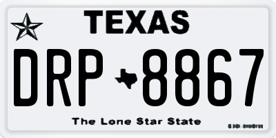 TX license plate DRP8867