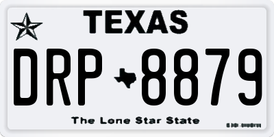 TX license plate DRP8879