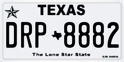 TX license plate DRP8882
