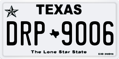 TX license plate DRP9006