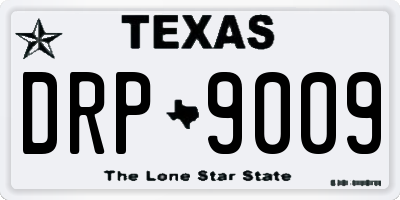 TX license plate DRP9009
