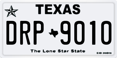 TX license plate DRP9010