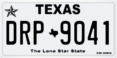 TX license plate DRP9041