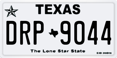TX license plate DRP9044