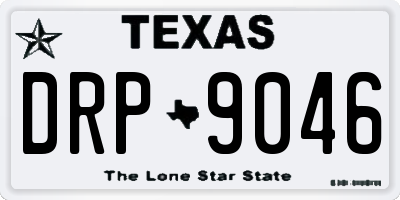 TX license plate DRP9046