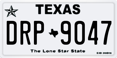 TX license plate DRP9047