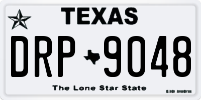 TX license plate DRP9048
