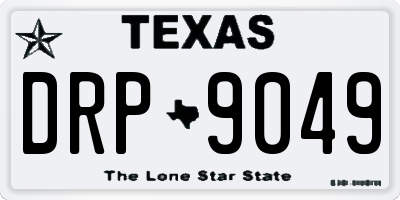 TX license plate DRP9049