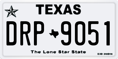 TX license plate DRP9051