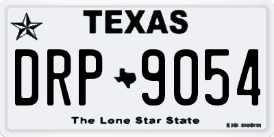 TX license plate DRP9054