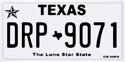 TX license plate DRP9071