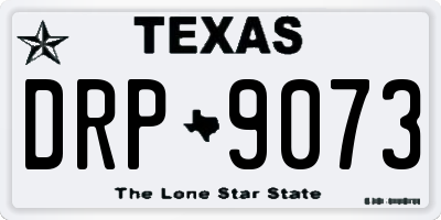TX license plate DRP9073
