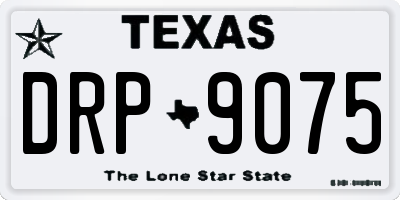 TX license plate DRP9075