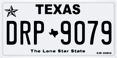 TX license plate DRP9079