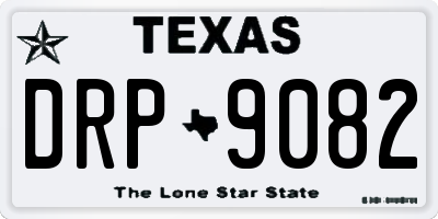 TX license plate DRP9082