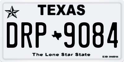 TX license plate DRP9084