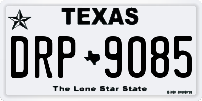 TX license plate DRP9085