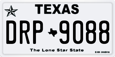 TX license plate DRP9088