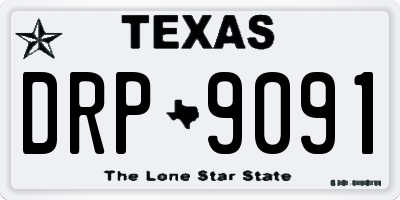 TX license plate DRP9091