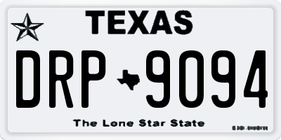 TX license plate DRP9094