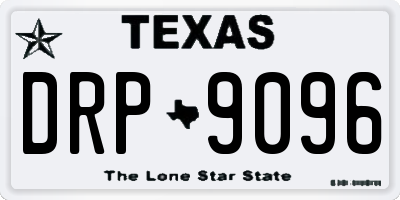 TX license plate DRP9096