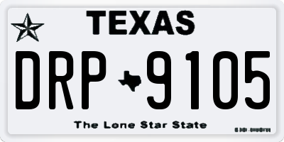 TX license plate DRP9105