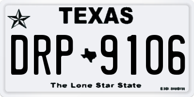 TX license plate DRP9106