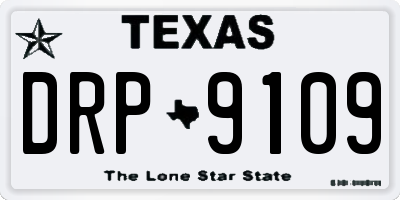 TX license plate DRP9109