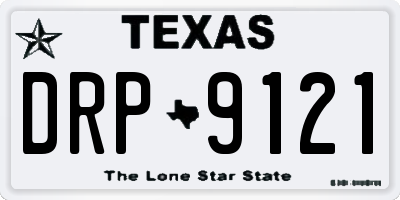 TX license plate DRP9121